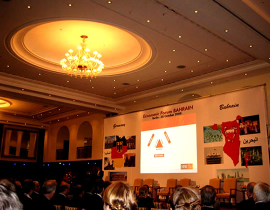 Uta Gruda has the honor to be invited to take part at Economic Forum Bahrain in Berlin, Adlon Hotel