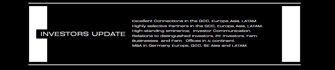 GCC-German Business Investment INVESTORS UPDATE SERVICE